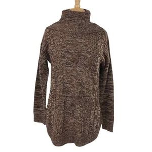 Jason Maxwell Brown Cowl Neck Sweater